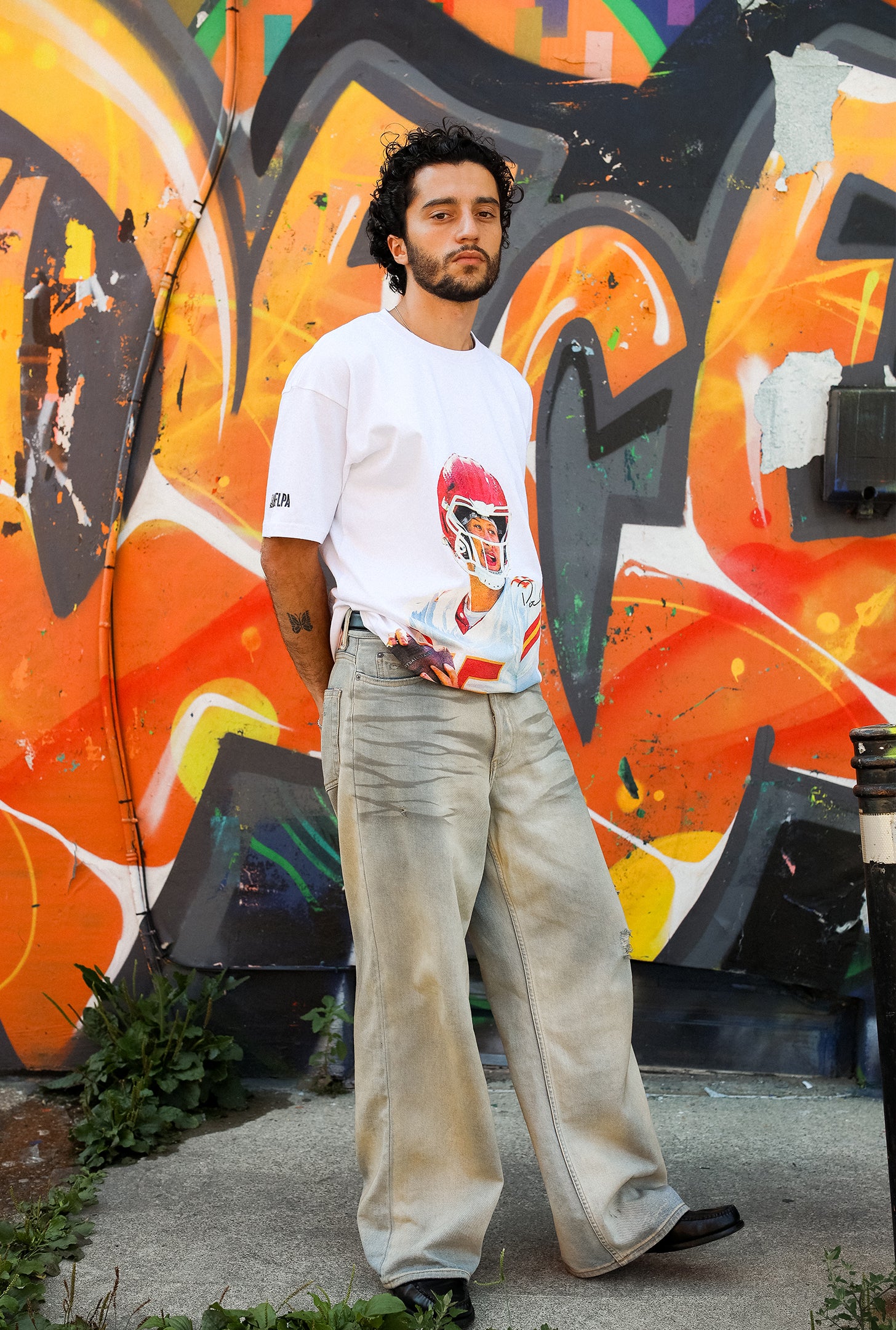 Patrick Mahomes Heavyweight Garment Dyed T-Shirt - White