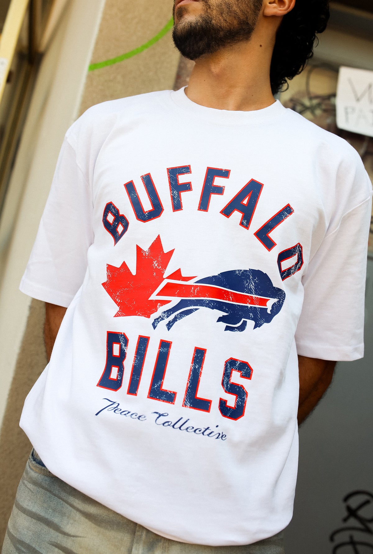 Buffalo Bills Canada Heavyweight T-Shirt - White