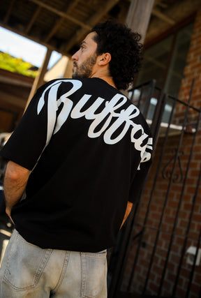 Buffalo Bills Script Heavyweight T-Shirt - Black