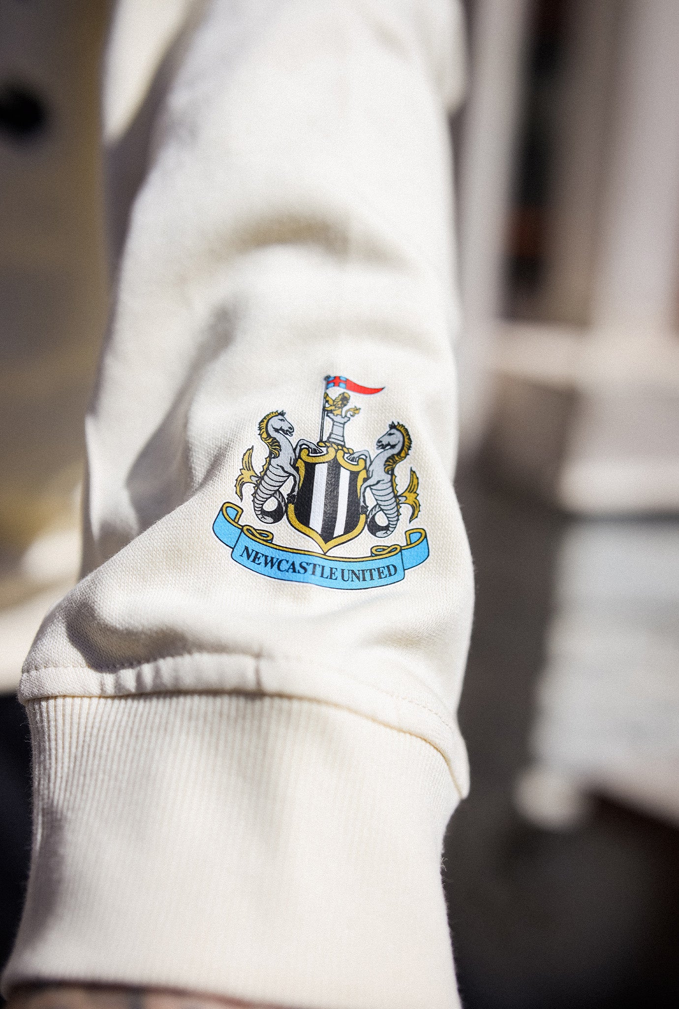 Newcastle United Essentials Quarter Zip - Ivory