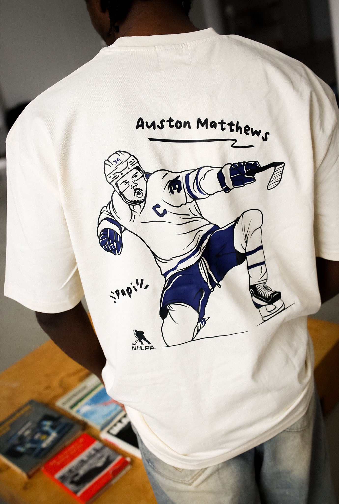 Auston Matthews Heavyweight T-Shirt - Ivory