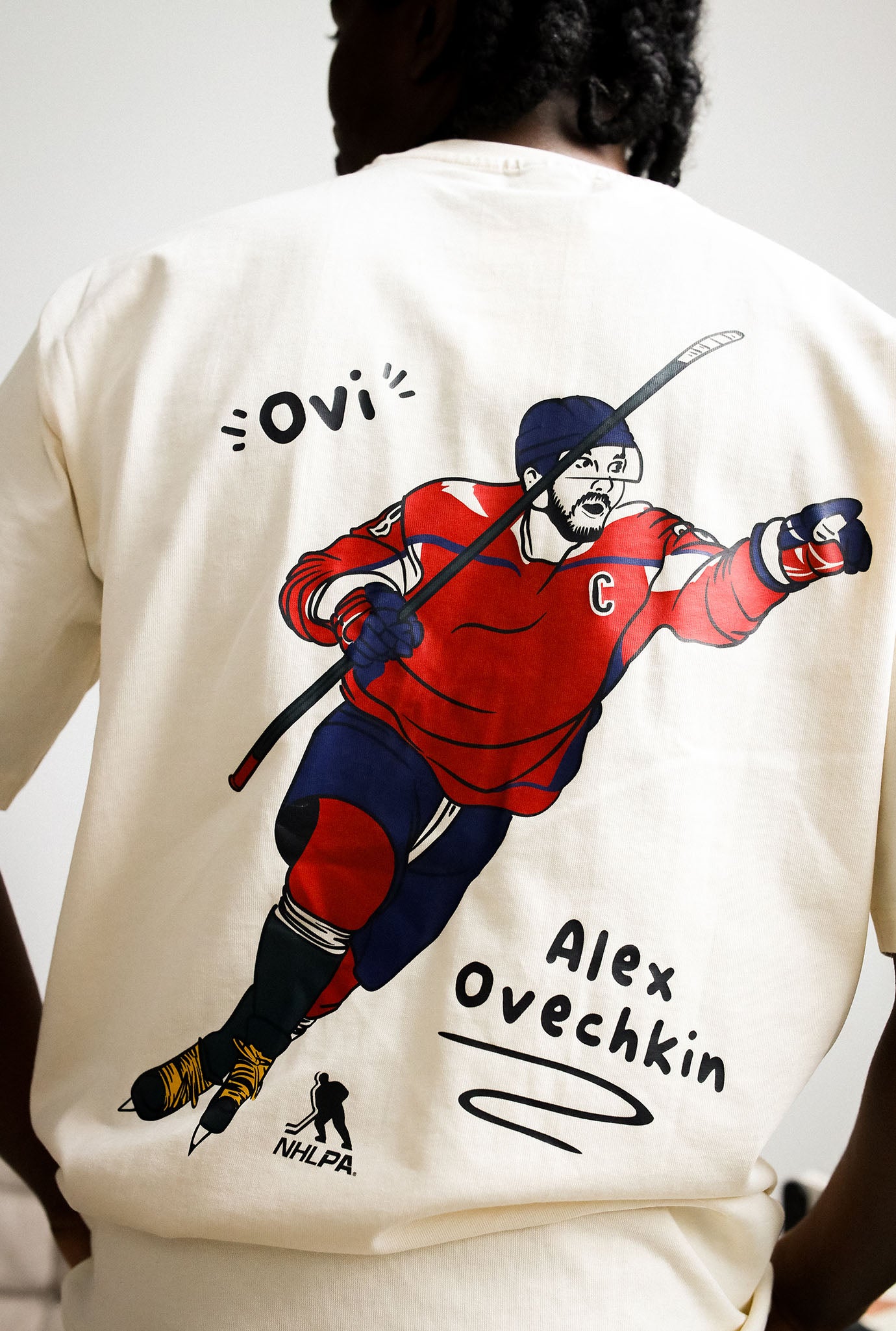 Alexander Ovechkin Heavyweight T-Shirt - Ivory