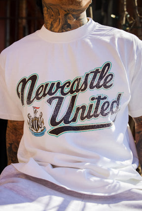 Newcastle United Vintage Heavyweight T-Shirt - White