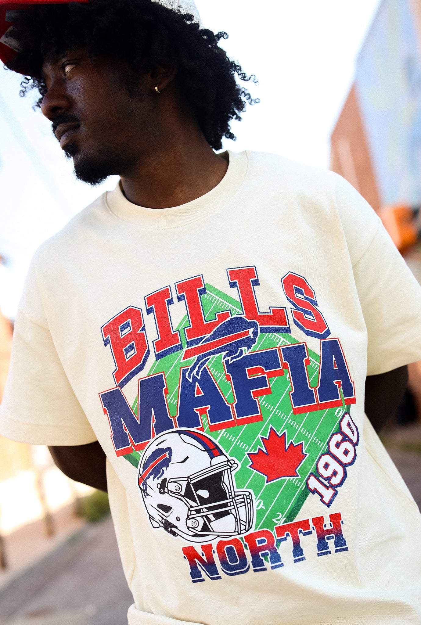 Buffalo Bills Mafia Canada Heavyweight T-Shirt - Ivory
