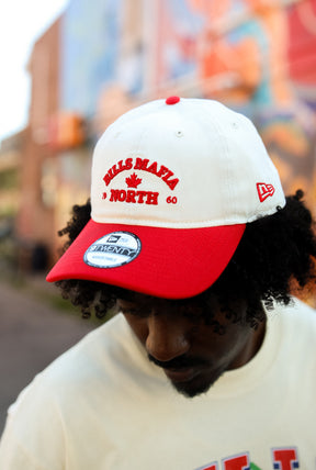 Buffalo Bills Mafia 9TWENTY Adjustable Cap - Ivory / Red