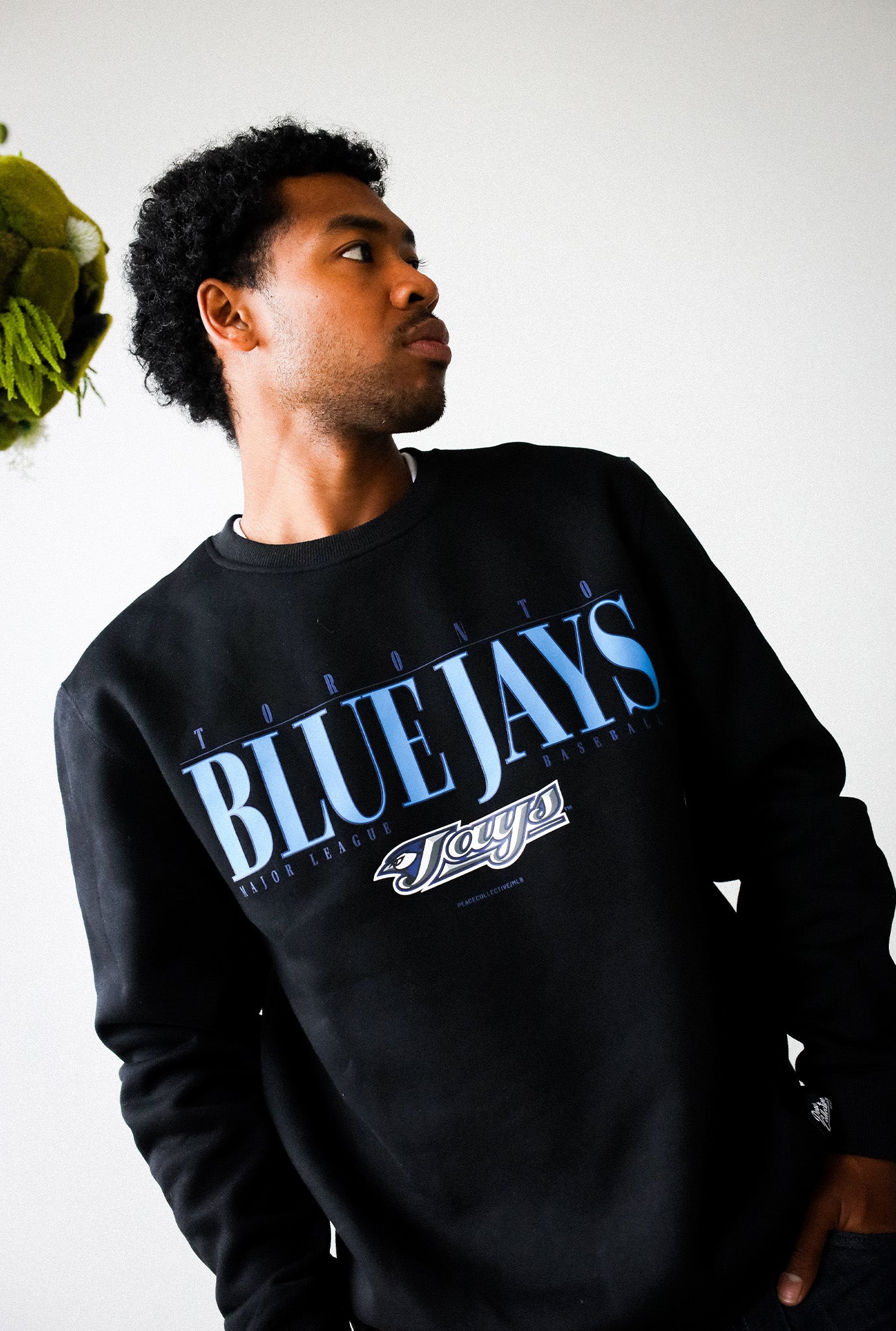 Pull ras du cou épais des Blue Jays de Toronto - Noir