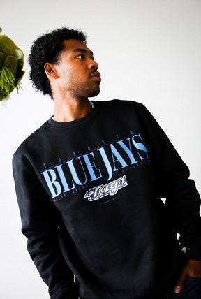 Pull ras du cou épais des Blue Jays de Toronto - Noir
