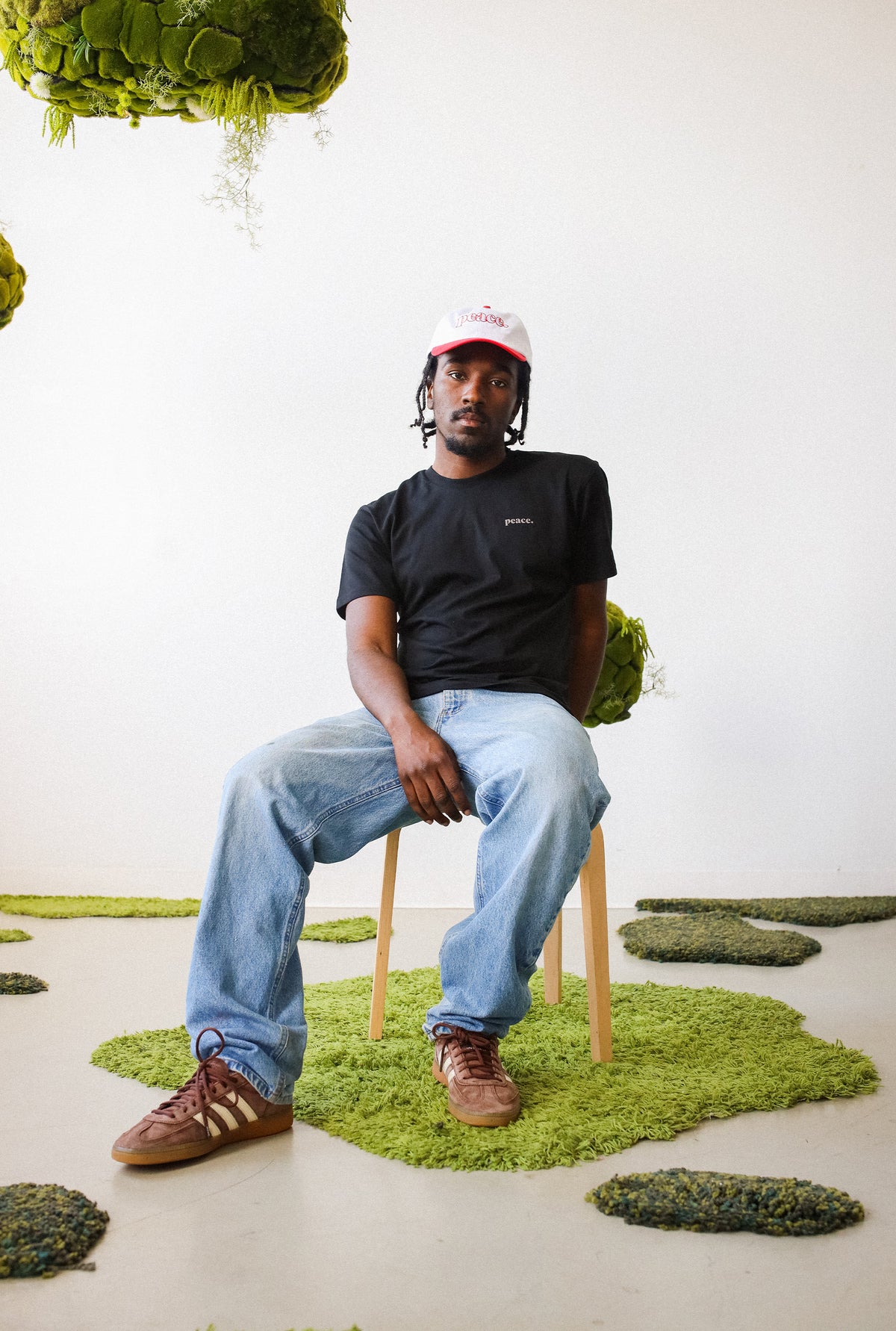 Peace Basics Cropped T-Shirt - Black