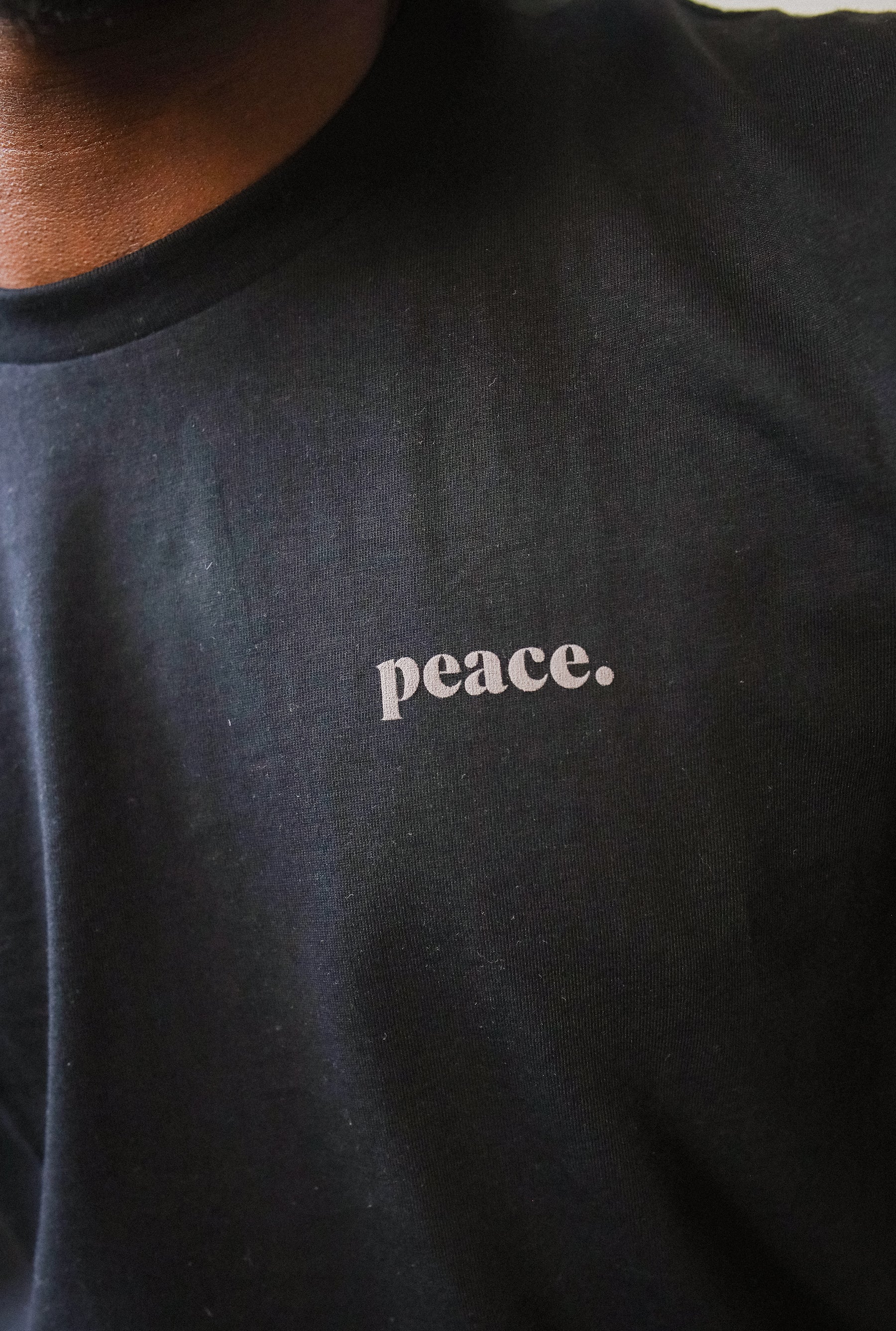 Peace Basics Cropped T-Shirt - Black