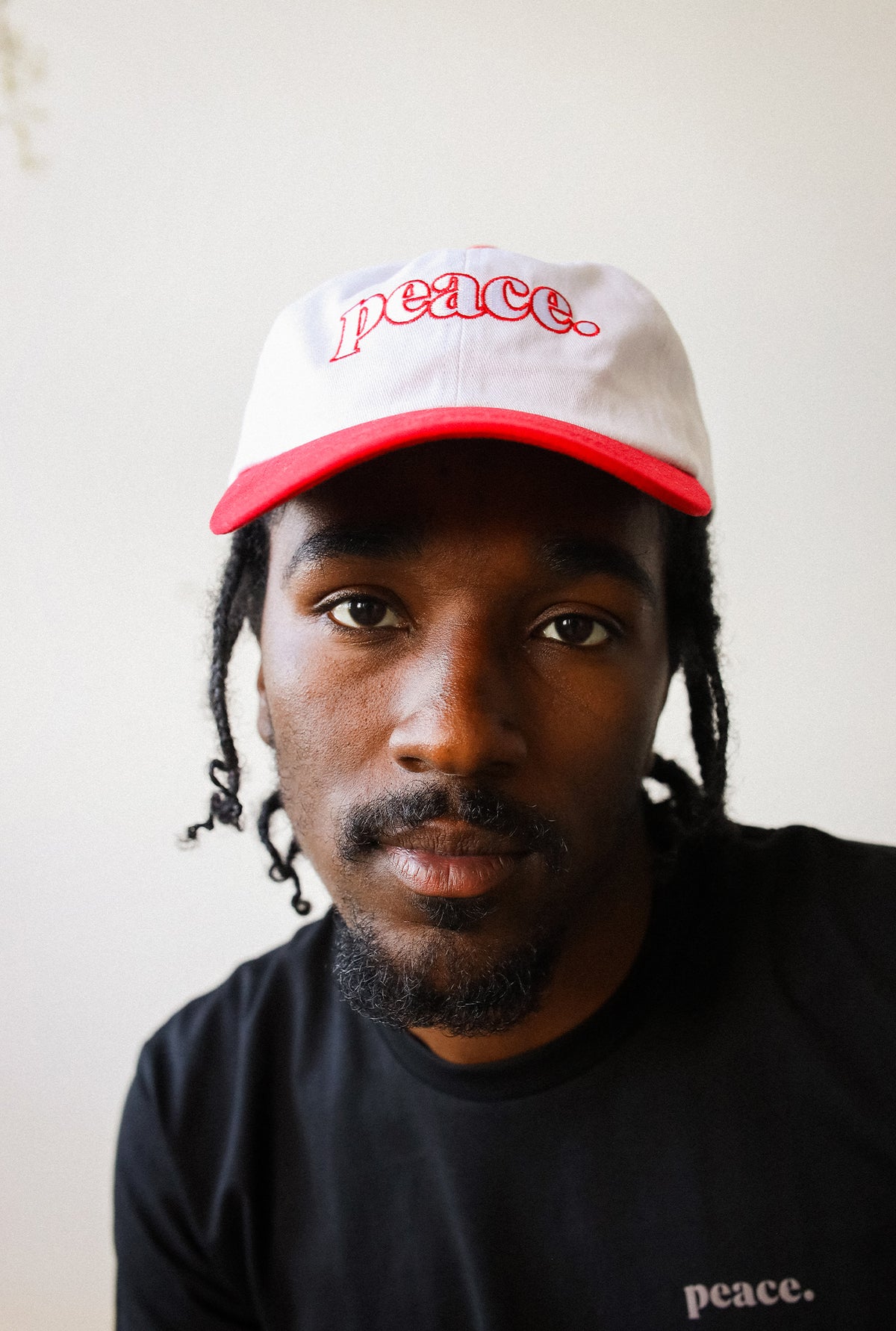 Peace Basics Dad Cap - Red