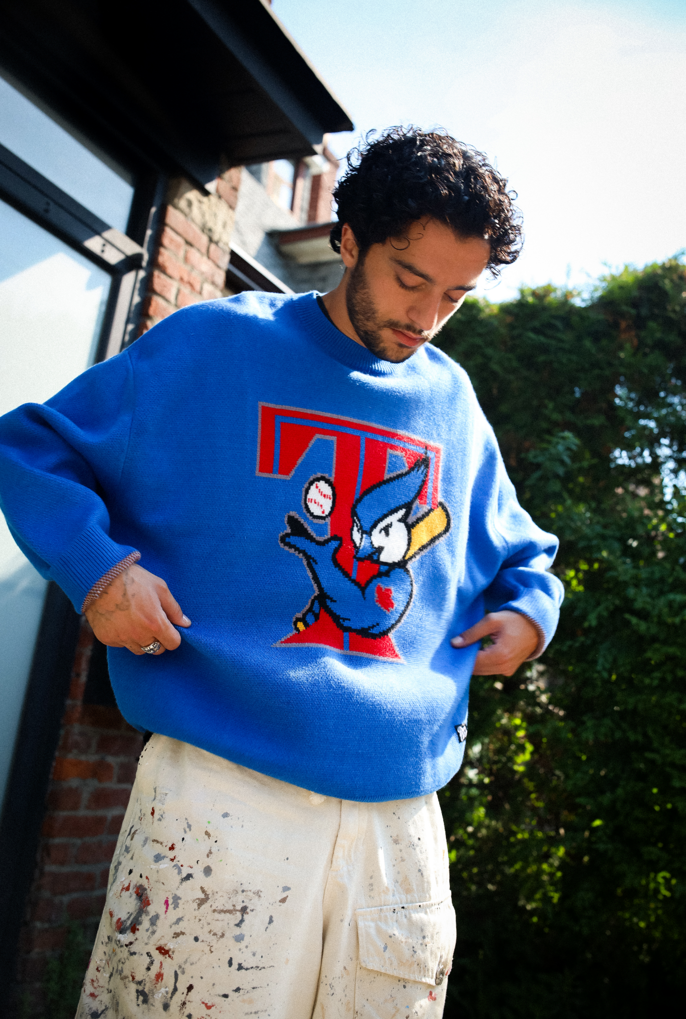 Toronto Blue Jays Vintage Knit Sweater - Royal