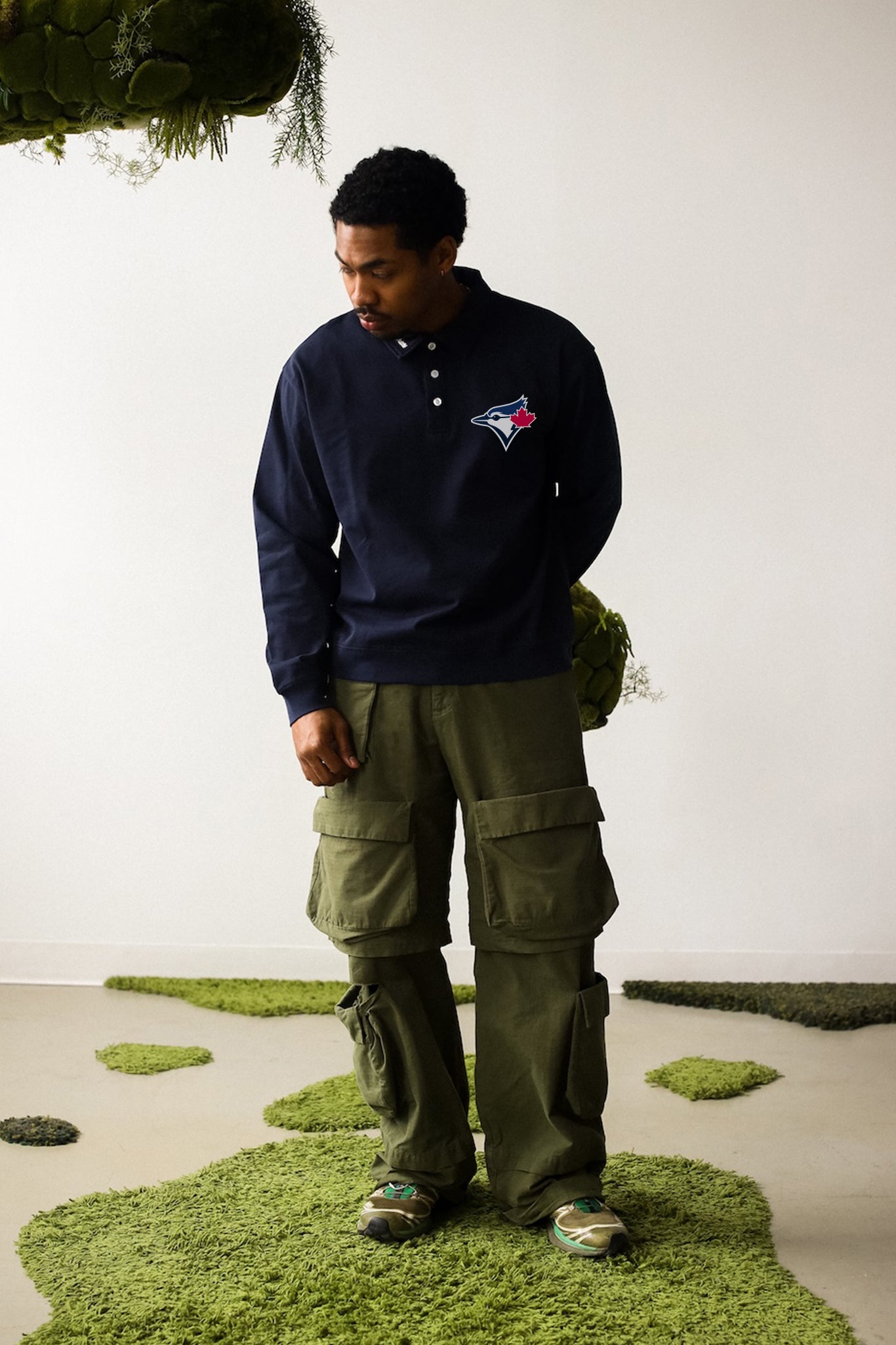 Toronto Blue Jays Longsleeve Polo - Navy