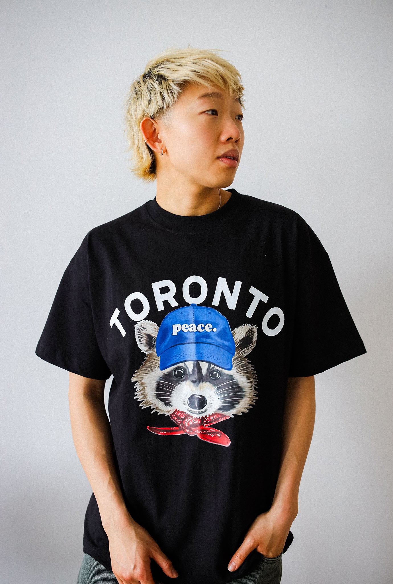 Toronto Trash Teddy Heavyweight T-Shirt - Black