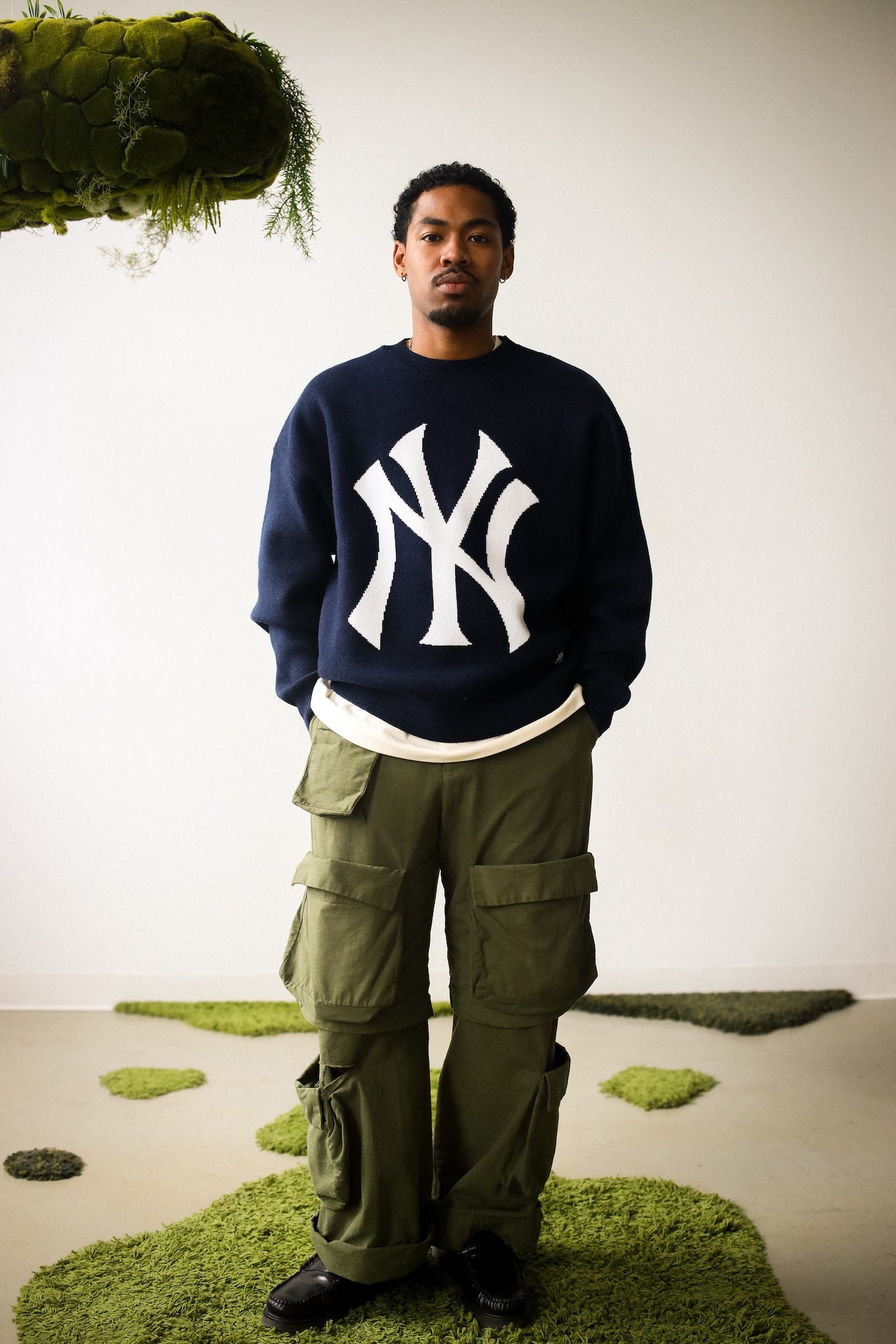 New York Yankees Knit Sweater - Navy