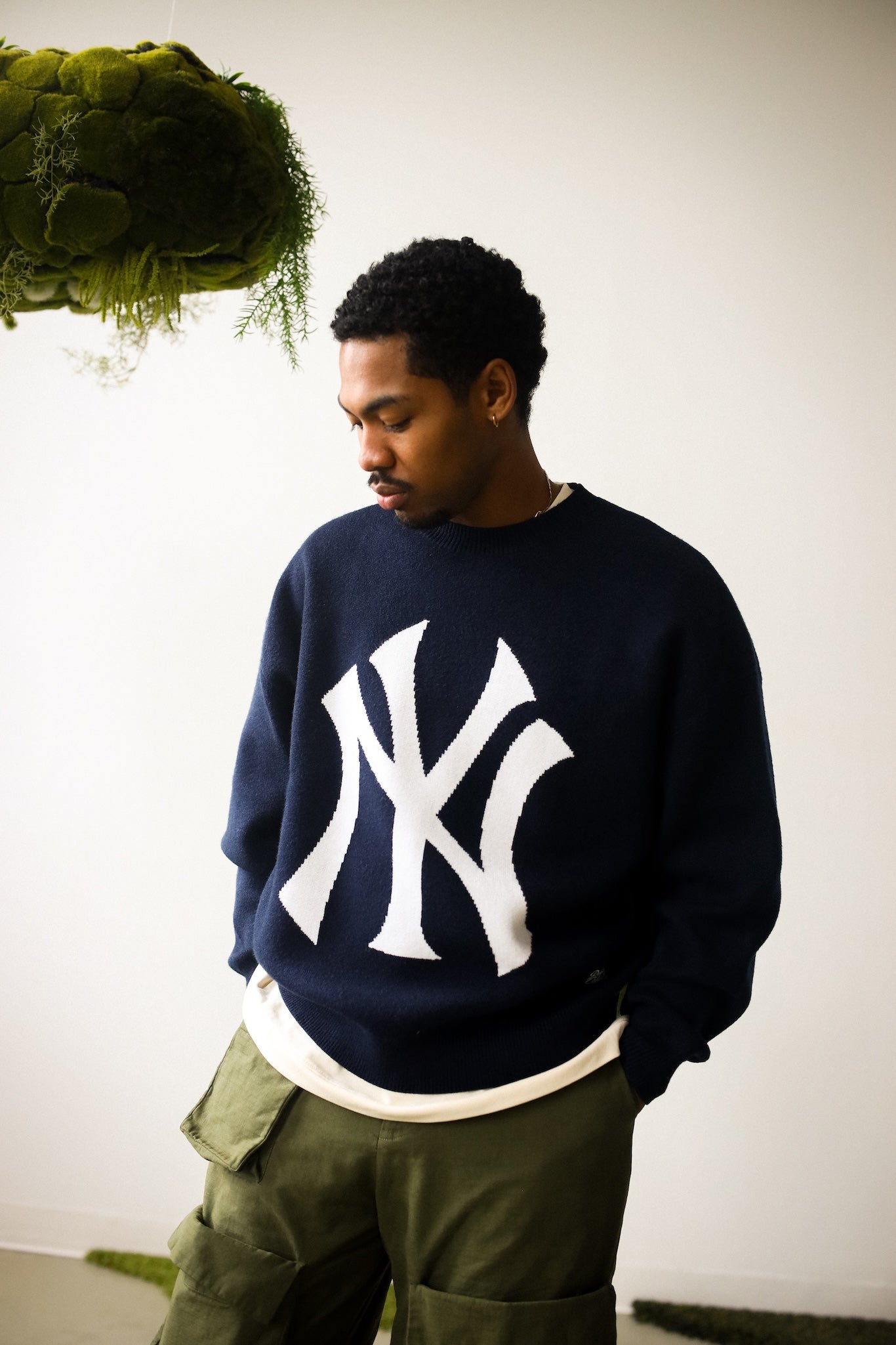 New York Yankees Knit Sweater - Navy