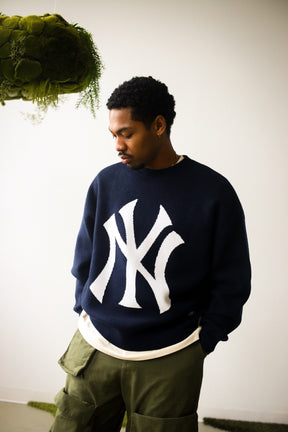 New York Yankees Knit Sweater - Navy