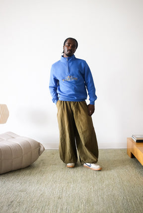 Golden State Warriors Vintage Quarter Zip - Royal