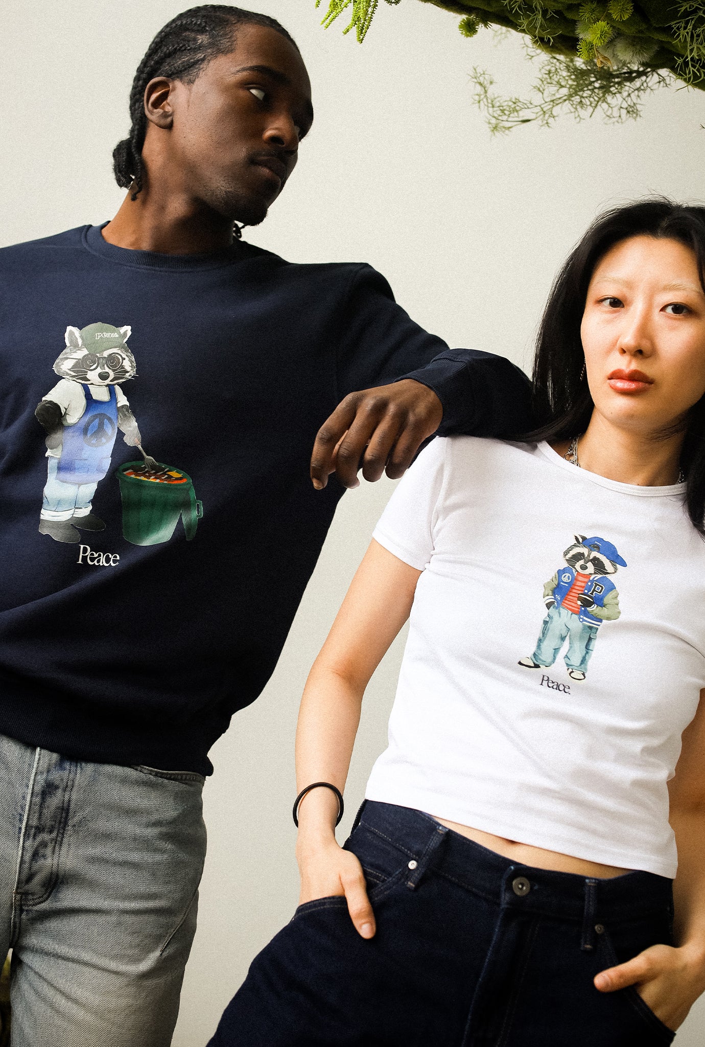 Trash Teddy Summer Vacation: BBQ Teddy Crewneck - Navy