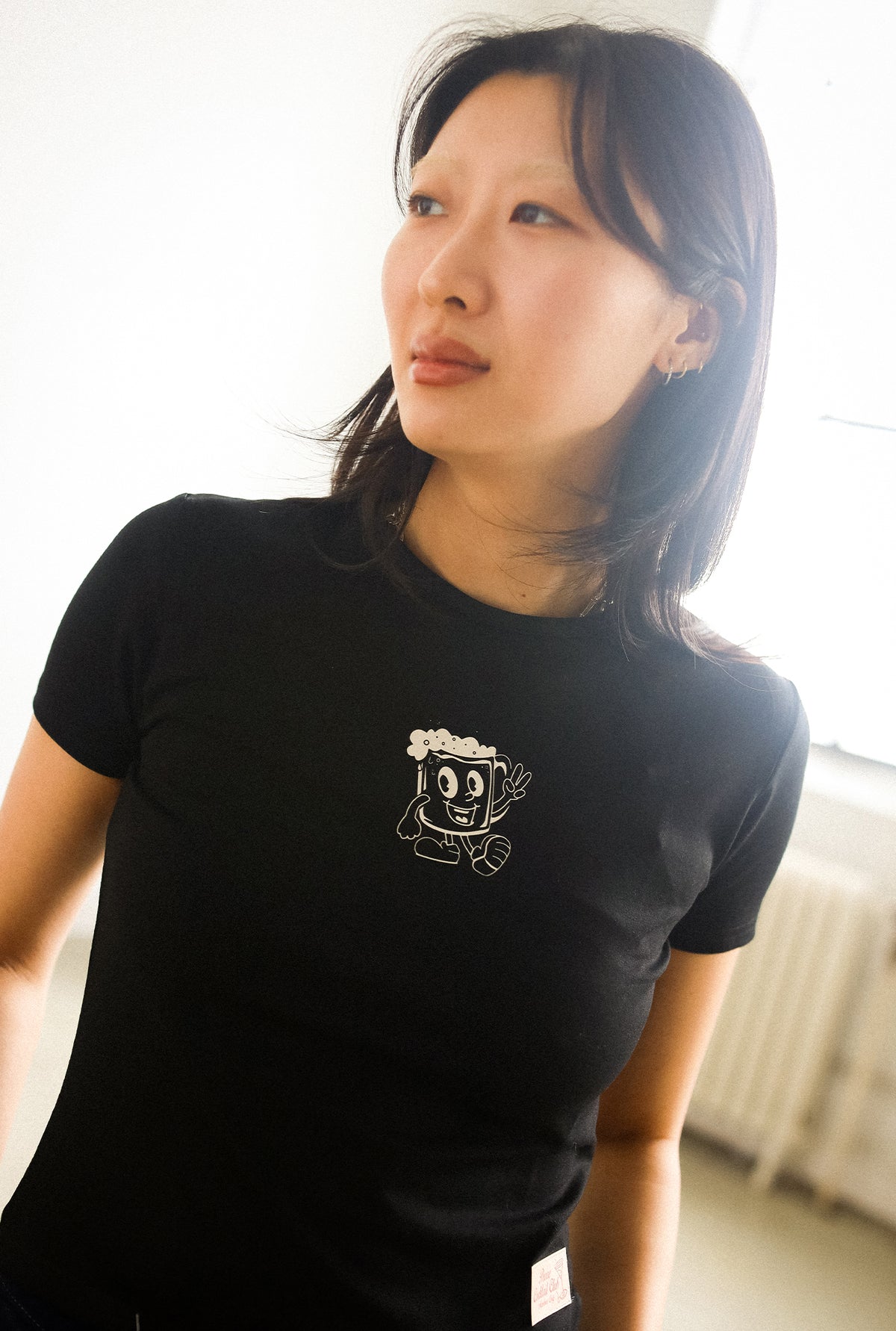 Beer Club Baby-T-Shirt – Schwarz