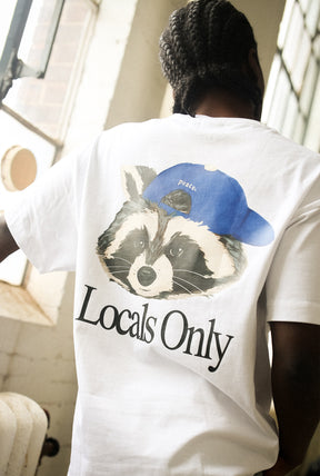 Trash Teddy Summer Vacation: Local's Only Heavyweight T-Shirt - White