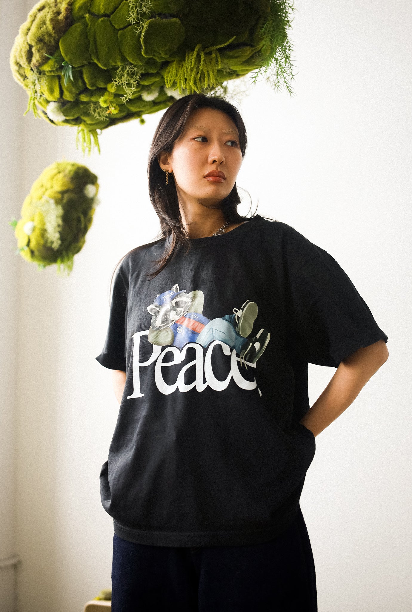 Trash Teddy Summer Vacation: Local's Only Heavyweight Garment Dyed T-Shirt - Black