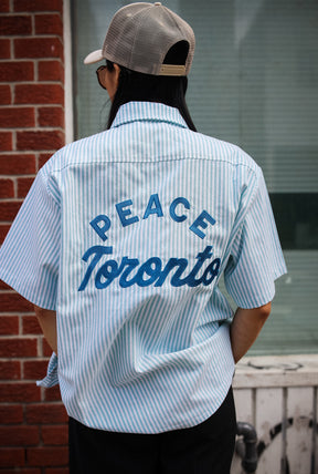 Toronto Short Sleeve Button-Up Shirt - Blue