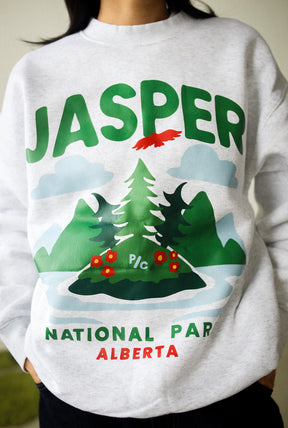 Jasper National Park Crewneck - Ash