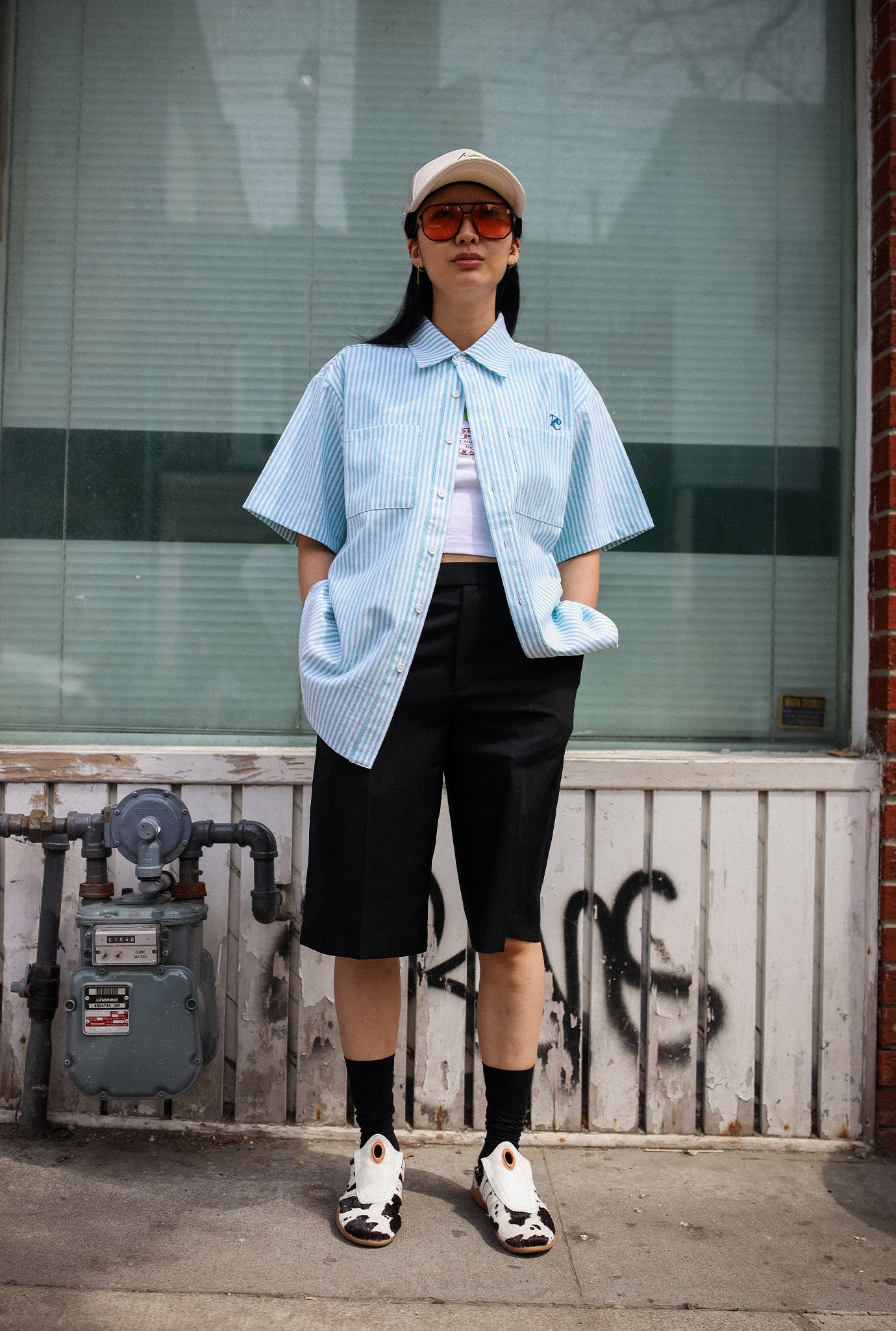 Toronto Short Sleeve Button-Up Shirt - Blue