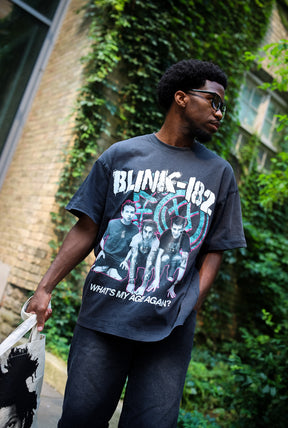 Blink-182 Heavyweight Garment Dyed T-Shirt - Black