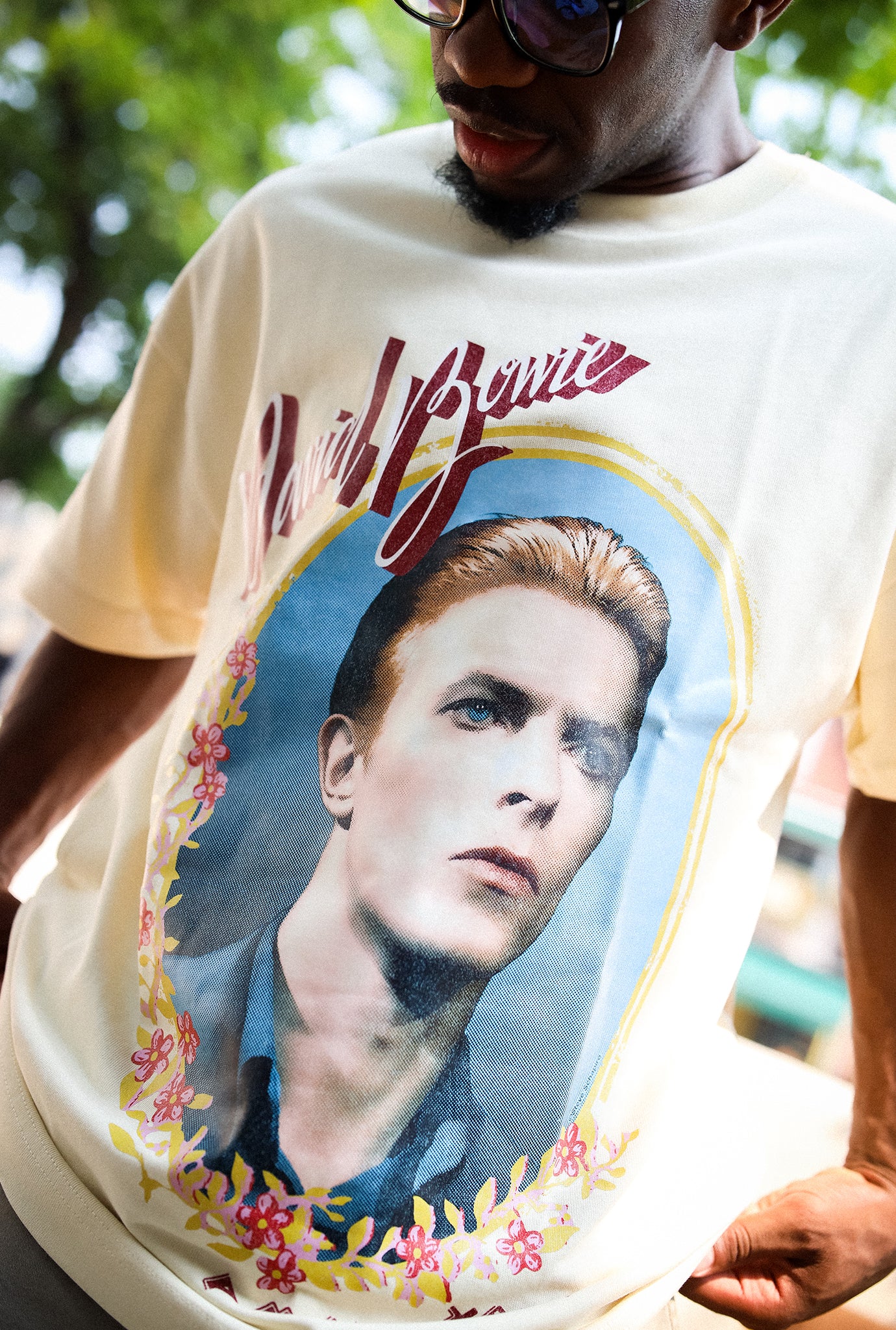 David Bowie Heavyweight T-Shirt - Ivory