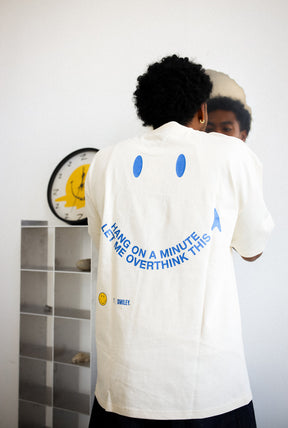 P/C x Smiley: Overthinking Smiley Heavyweight T-Shirt - Ivory