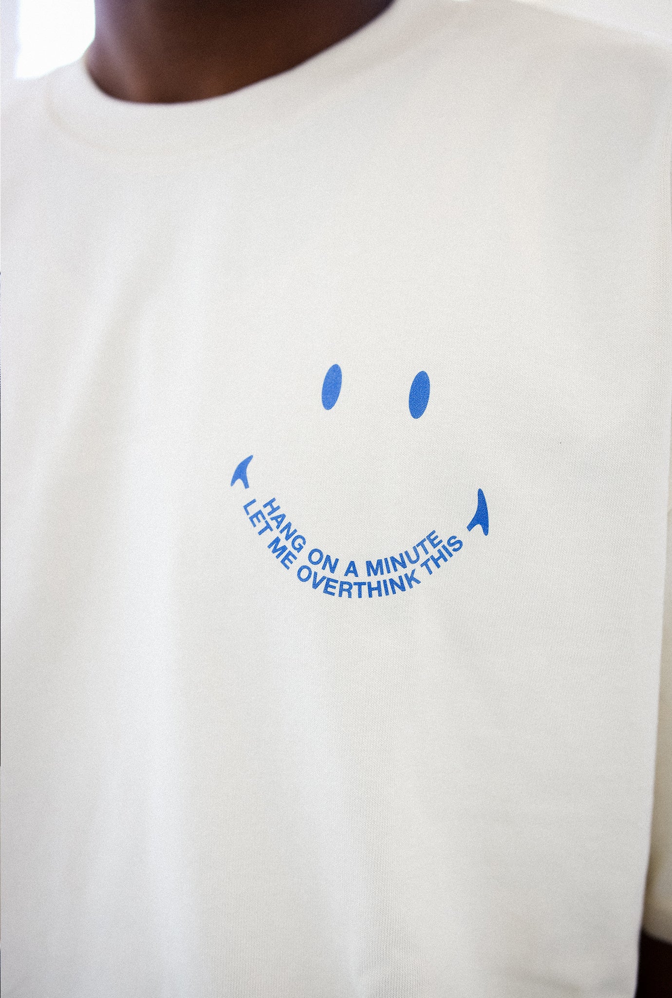 P/C x Smiley: Overthinking Smiley Heavyweight T-Shirt - Ivory