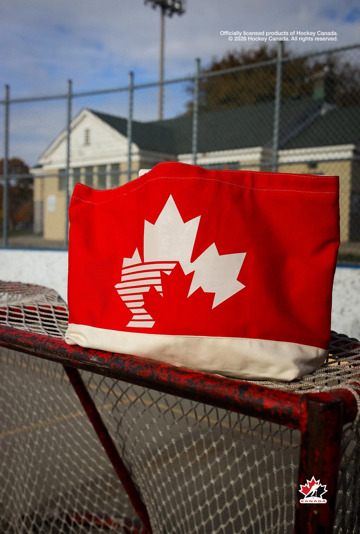 Hockey Canada Tote Bag - Ivory / Red