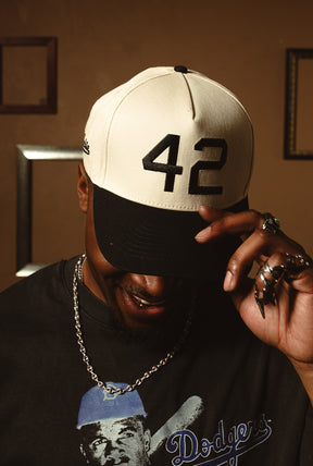 P/C x Jackie Robinson A-Frame Cap - Ivory