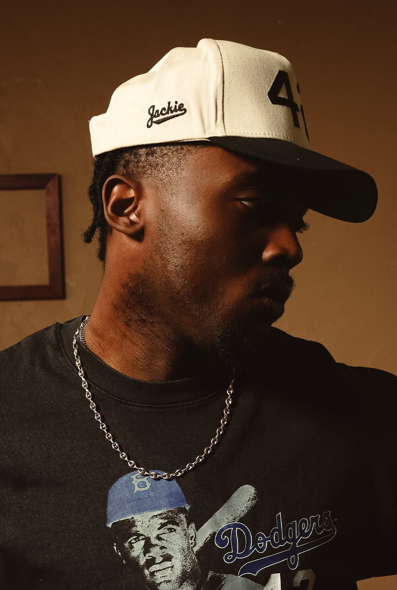 P/C x Jackie Robinson A-Frame Cap - Ivory