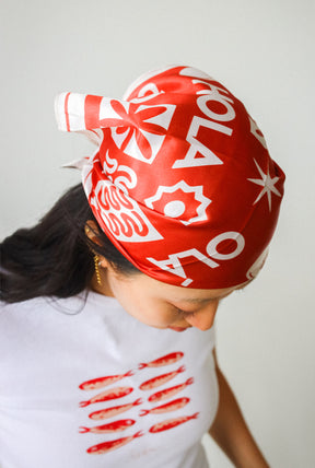 Euro Summer Scarf - Red