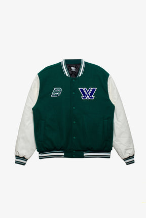 Boston Fleet Letterman Jacket - Forest Green