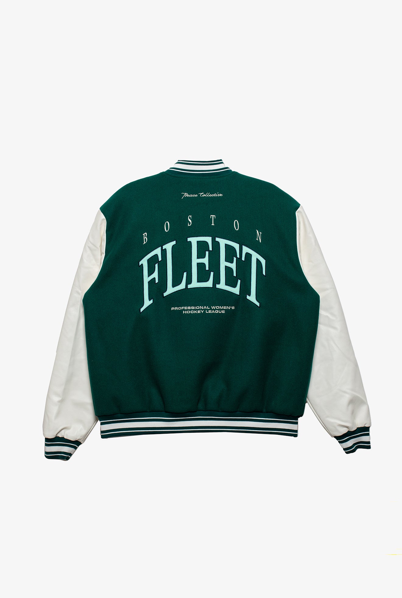 Boston Fleet Letterman Jacket - Forest Green