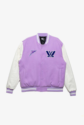 Minnesota Frost Letterman Jacket - Lavender