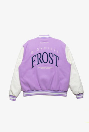 Minnesota Frost Letterman Jacket - Lavender