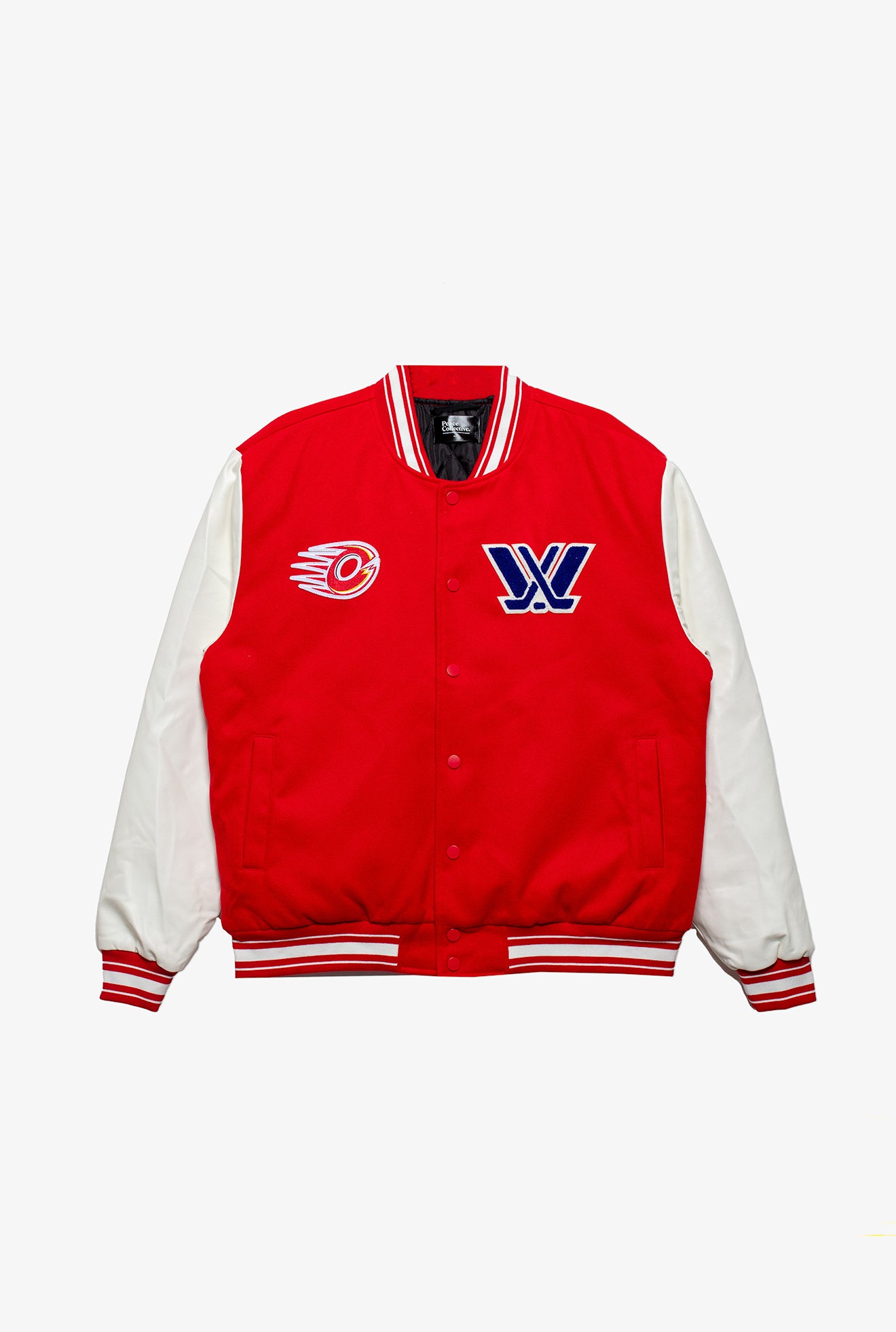 Ottawa Charge Letterman Jacket - Red