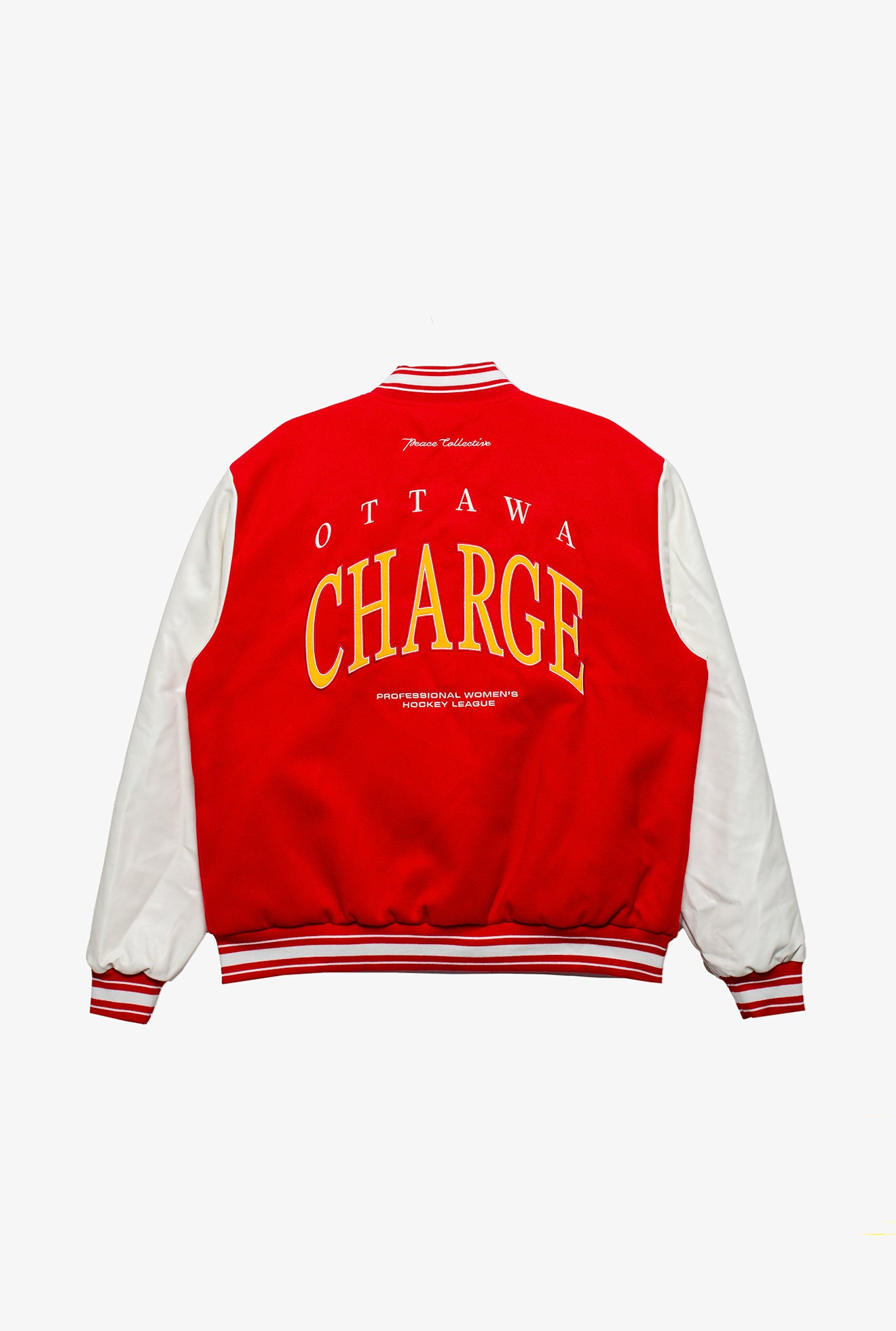 Ottawa Charge Letterman Jacket - Red