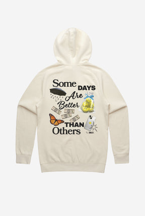 SMILEY: Some Days Are Better Than Others Hoodie - Ivory