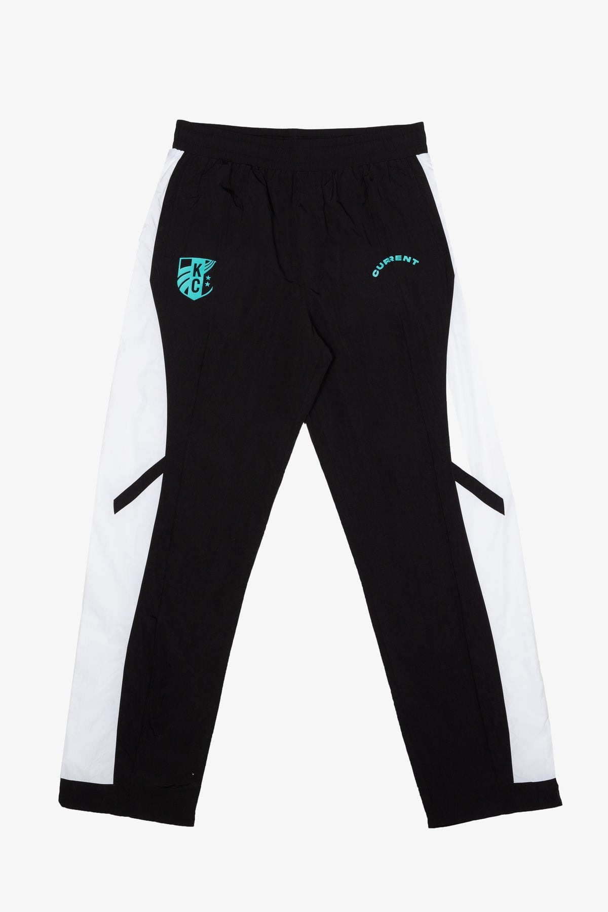 Kansas City Current Colour Block Track Pants - Off Black / White