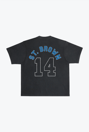 Amon-Ra St. Brown Heavyweight Garment Dyed T-Shirt - Black