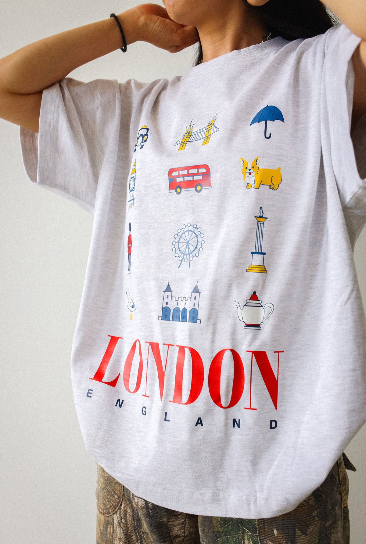 London Summer Heavyweight T-Shirt - Ash