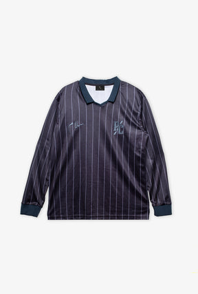 Peace Tonal Long Sleeve Soccer Jersey - Black