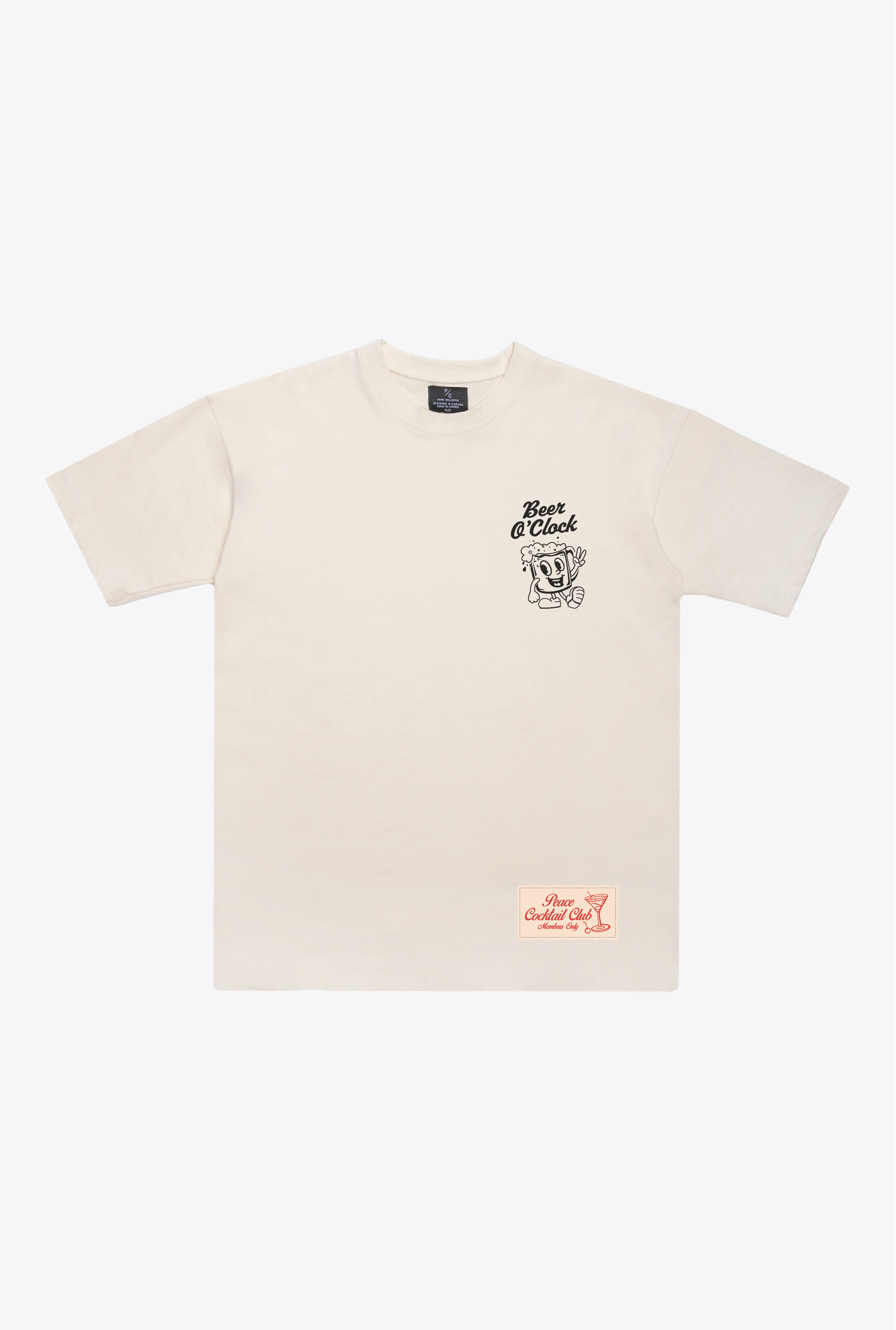 Beer O' Clock Heavyweight T-Shirt - Ivory