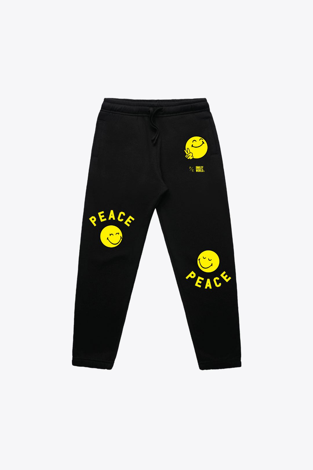 P/C x SmileyWorld Smile for Peace Youth Heavyweight Jogger  - Black