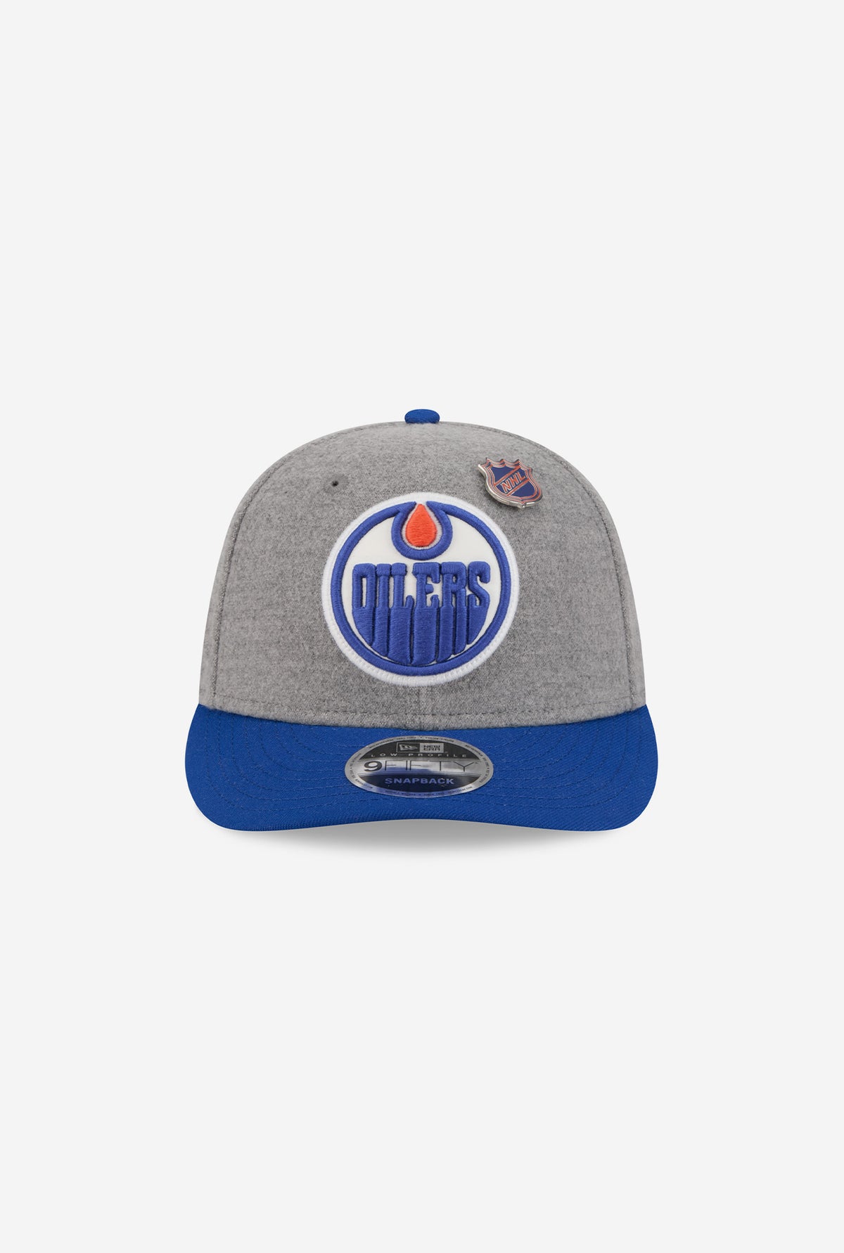 Edmonton Oilers Wool 9FIFTY Snapback - Grey